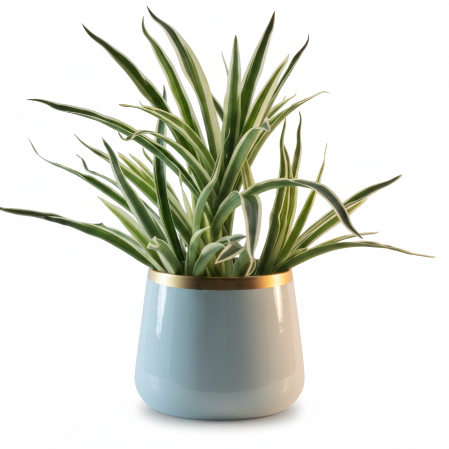 Round Metal Planter