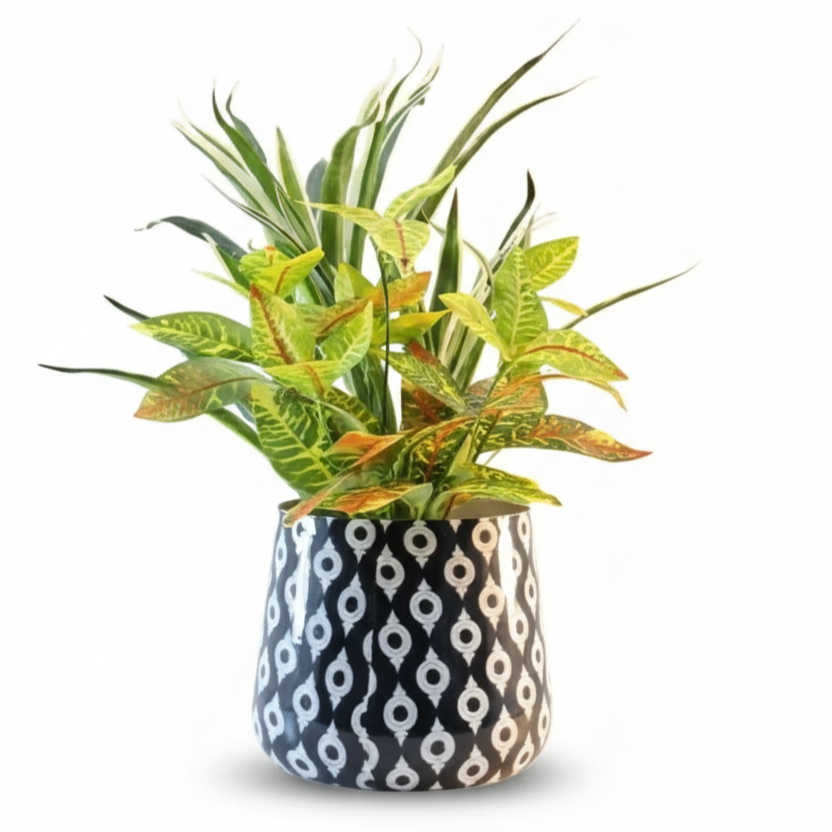 Round Metal Planter