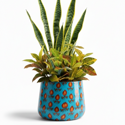 Round Metal Planter