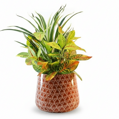 Round Metal Planter