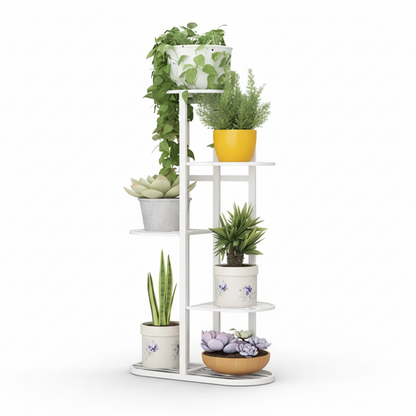 5-Pot Vertical Plant Stand – Black & White Variants