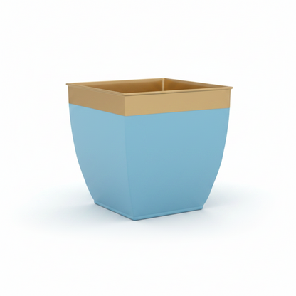 Glossy Dual-Tone Square Planter