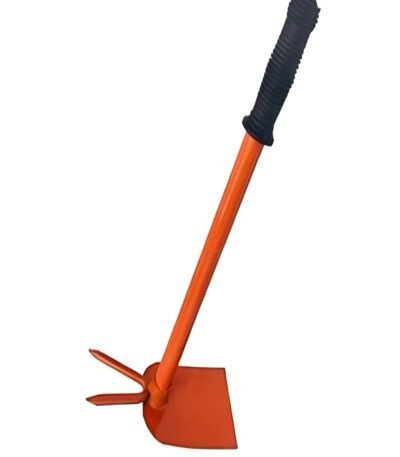 Dual-Function Orange Hoe with Forked Tip – Weeder & Cultivator