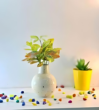 Globe Metal Vase Planter – Narrow Neck Design