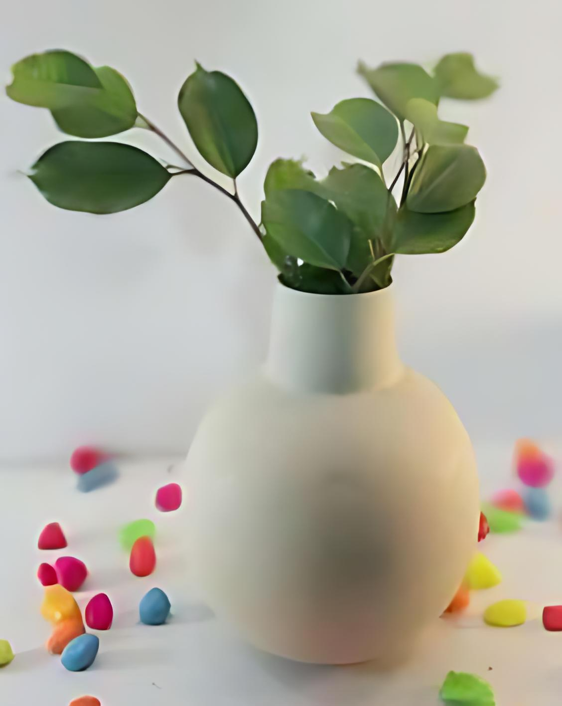 Globe Metal Vase Planter – Narrow Neck Design