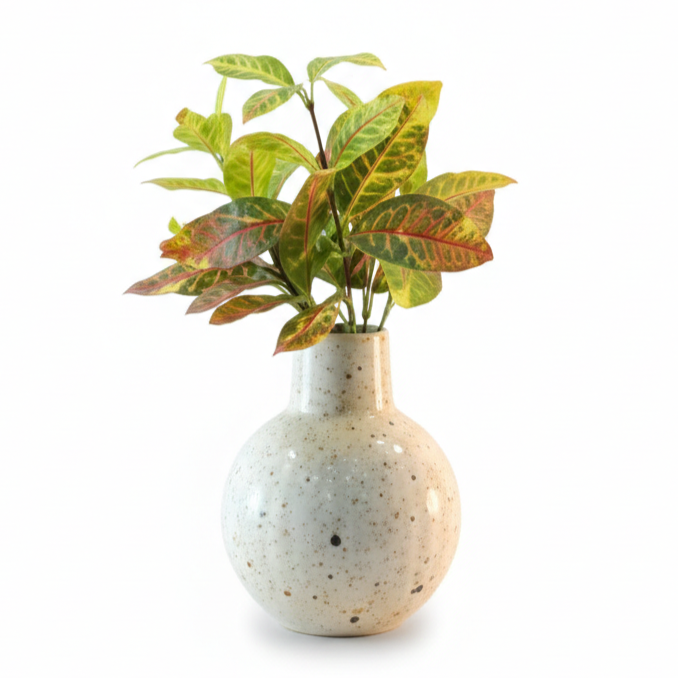 Globe Metal Vase Planter – Narrow Neck Design