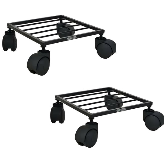 Plant Stand with Wheels – Square Metal Base