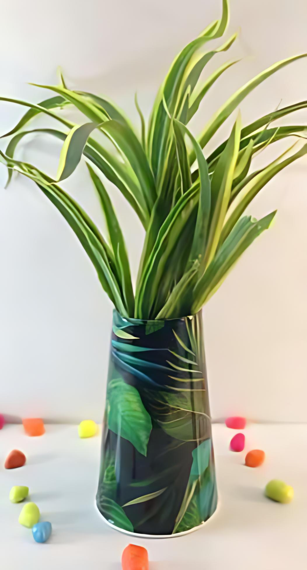 Metal Cone Pot – Vertical Ribbed Finish