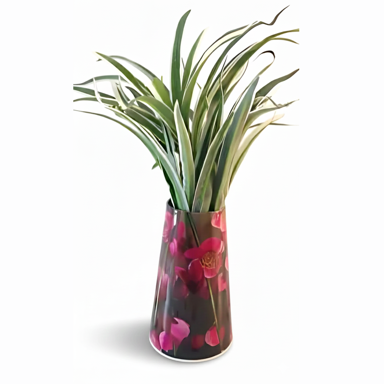 Metal Cone Pot – Vertical Ribbed Finish