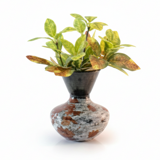 Hourglass-Shaped Metal Planter