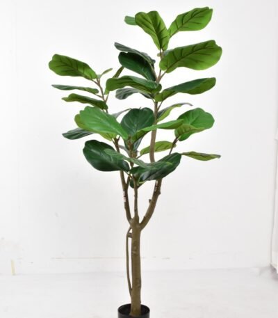Fiddle Leaf Fig Faux Plant 59″ – Elegant Statement Piece for Home & Office