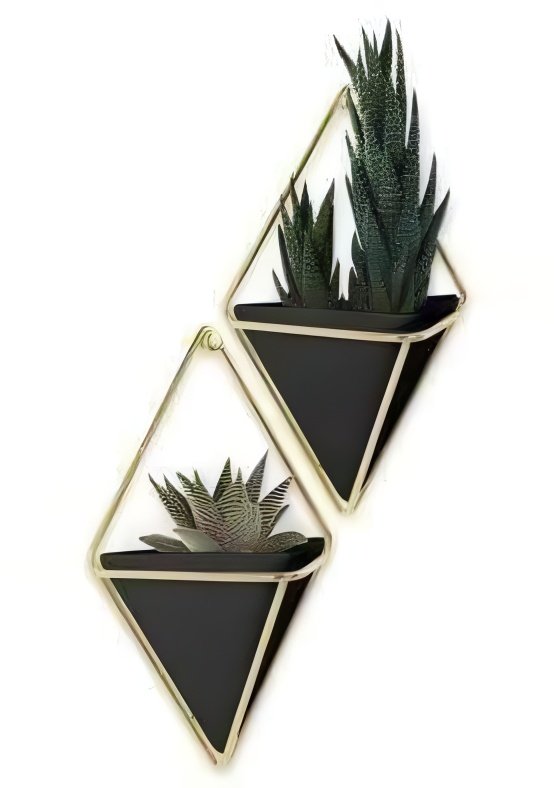 Geometric Wall Hanging Metal Planter