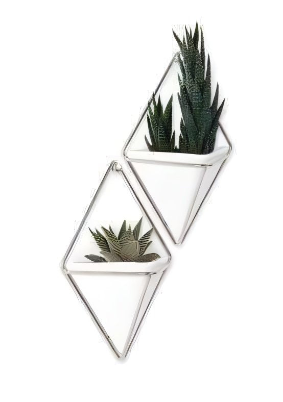 Geometric Wall Hanging Metal Planter