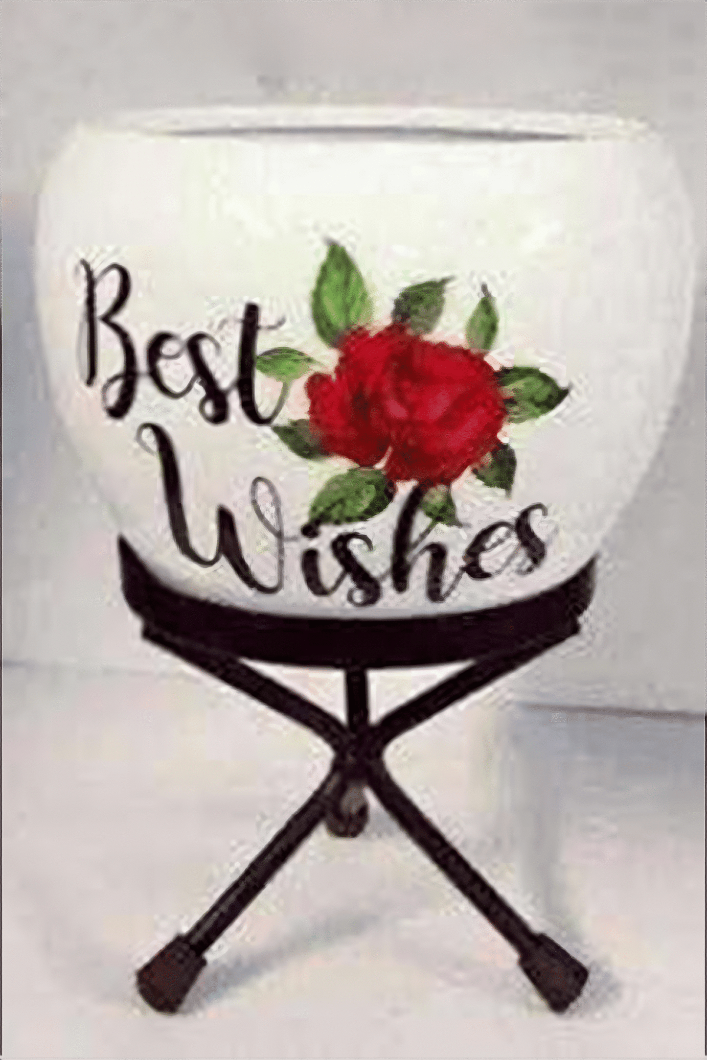 Metal Printed Planter with Stand