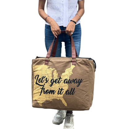 Let’s Get Away Weekender Handbag For Men & Women