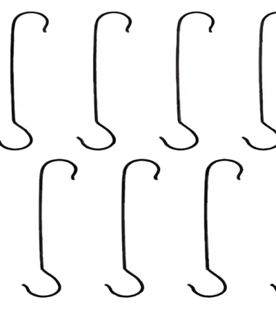Big S Hook – Set of 10 Heavy-Duty Iron Hangers