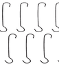 Big S Hook – Set of 10 Heavy-Duty Iron Hangers