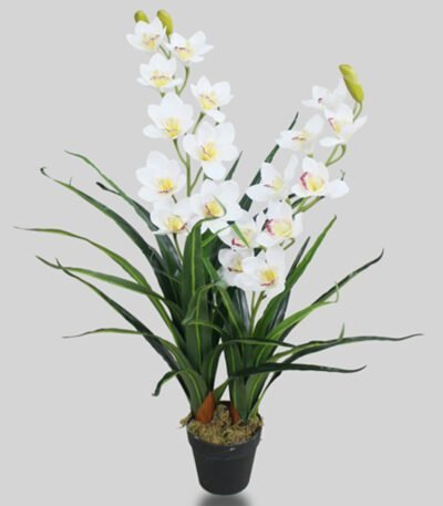 Premium Orchid Faux Plant – Elegant Artificial Flower for Home And Office Décor 35.43-Inch