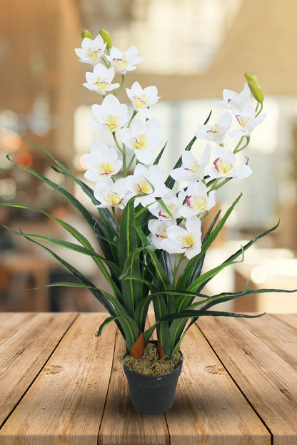 Premium Orchid Faux Plant 35 Inch Faux Flower