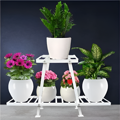 Tri-Level A-Frame Metal Planter Stand