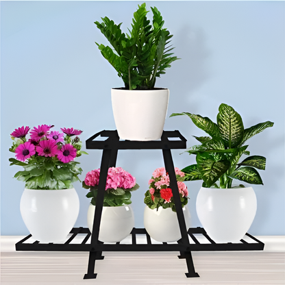 Tri-Level A-Frame Metal Planter Stand