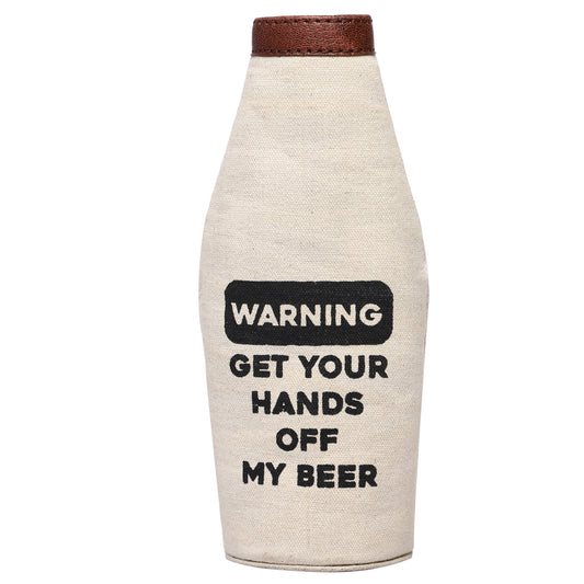 Beer Bottle Covers with Stylish Printing for Men and Women (Warning)