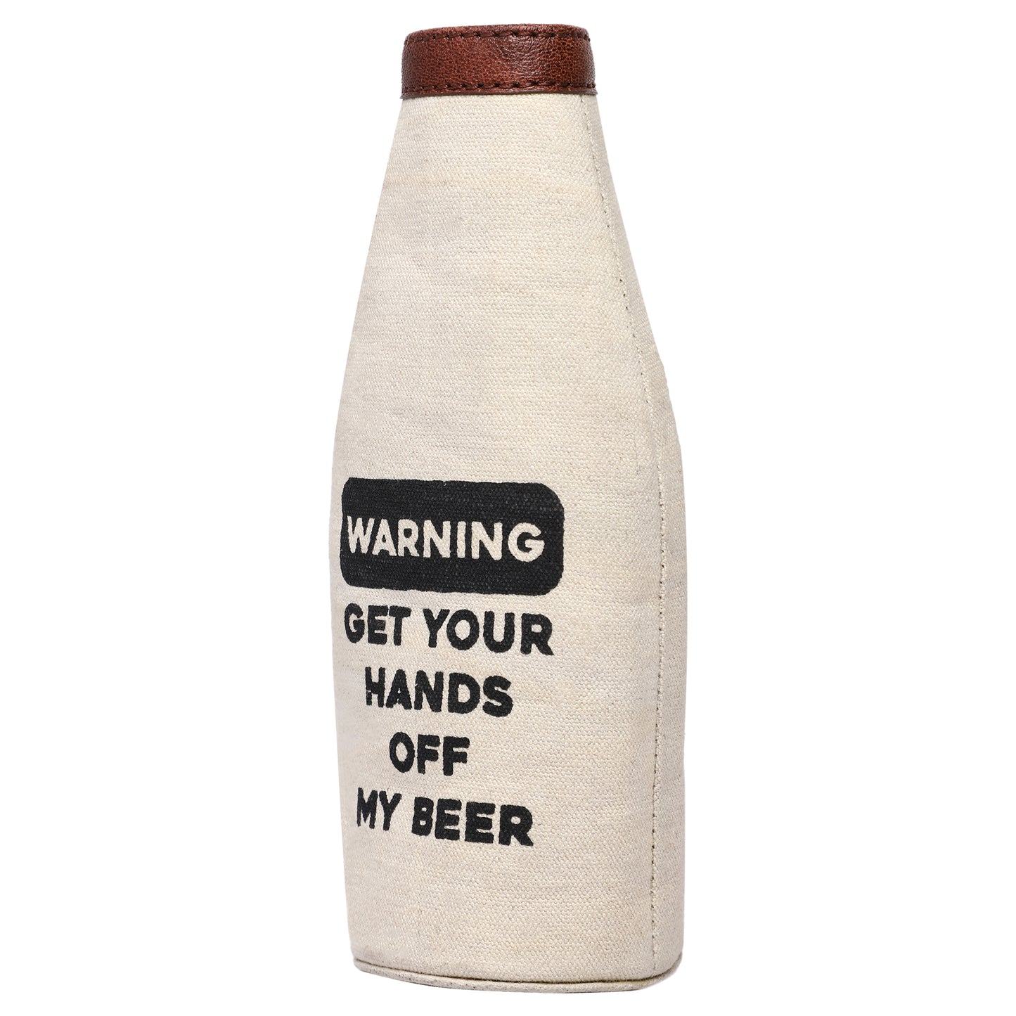 Beer Bottle Covers with Stylish Printing for Men and Women (Warning)