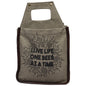 Beer 6 Pack Carrier,100% Canvas Caddy, Holder, Tote, Basket, Bottle Holder (Life)