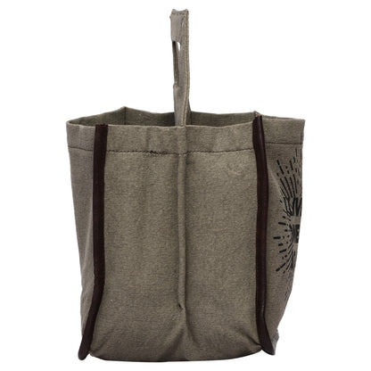 Beer 6 Pack Carrier,100% Canvas Caddy, Holder, Tote, Basket, Bottle Holder (Life)