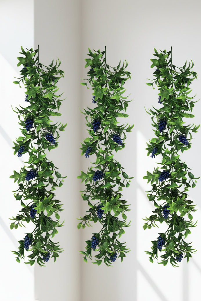 Pine Cone Hanging Artificial Leaves – Home Decor