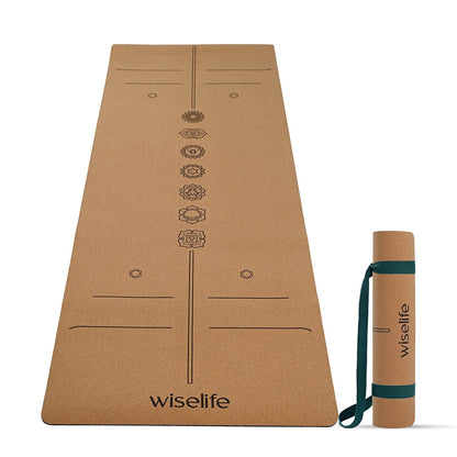 Premium Cork & Natural Rubber Yoga Mat - 6mm