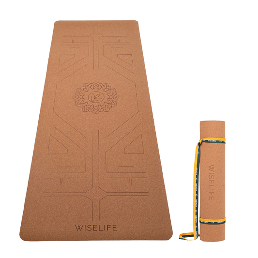 Premium Cork & Natural Rubber Yoga Mat - 6mm