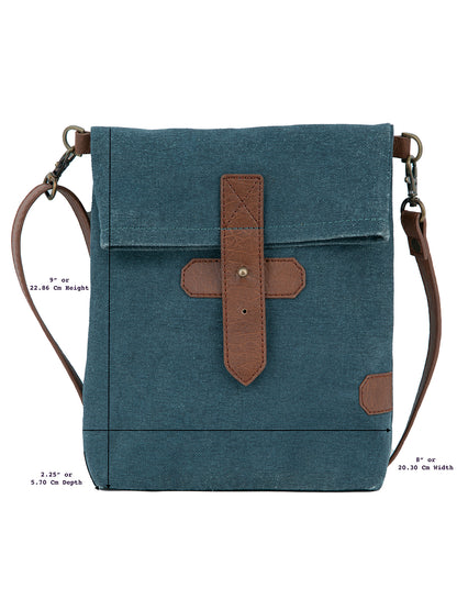 Artaflora – 100% Cotton Canvas Small Messenger Crossbody Vintage Sling Bag with Stylish Design for Women