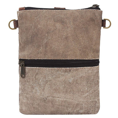 Artaflora – 100% Cotton Canvas Small Sling Crossbody Bag with Stylish Design for Women