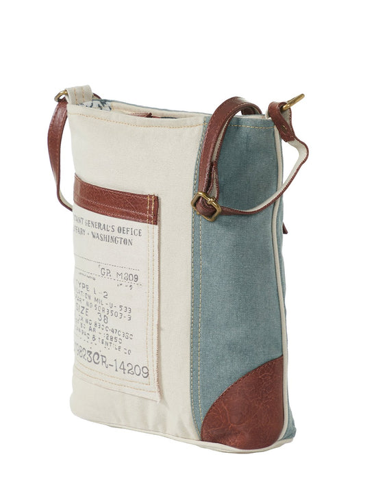 Artaflora- Multi-Coloured Cotton Canvas Messenger Crossbody Bag
