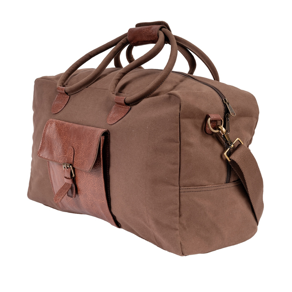 Cord Duffle Bag For Men & Women – Chocolate