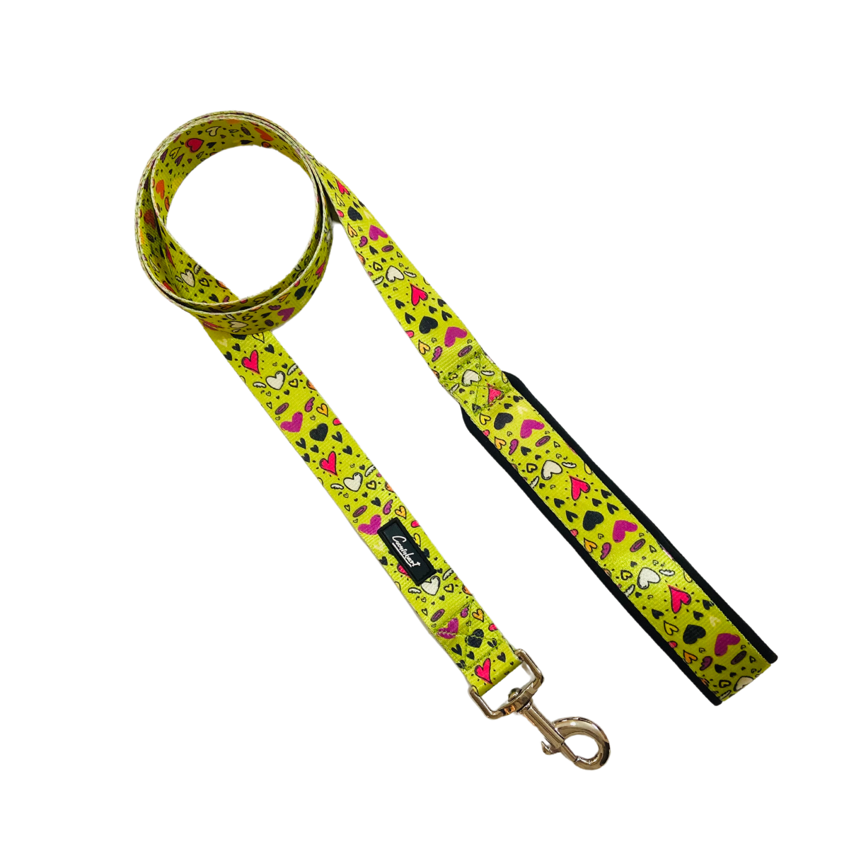 Printed Dog & Cat Leash Yellow