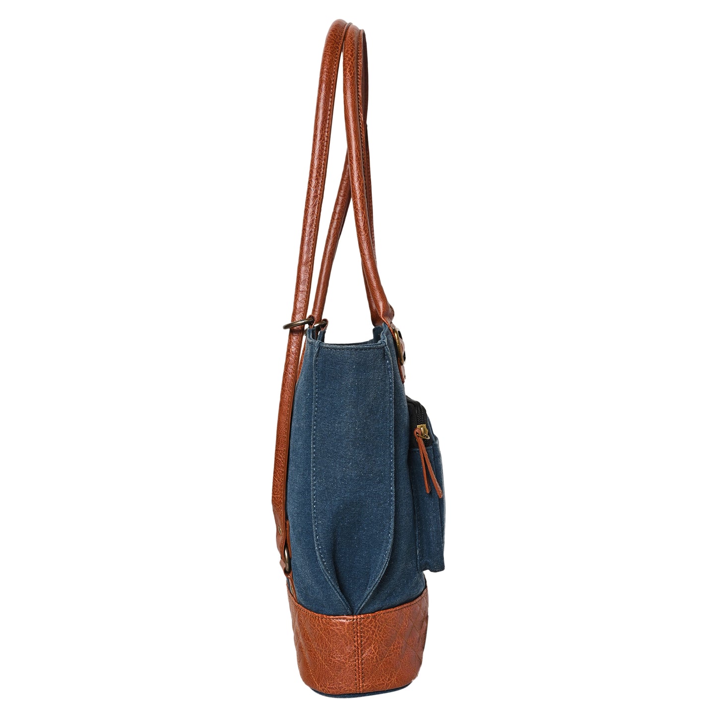 Artaflora – Two in One Convertible Handbag: Denim