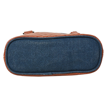 Artaflora – Two in One Convertible Handbag: Denim