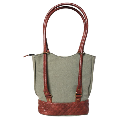 Artaflora – Two in One Convertible Handbag : Agean