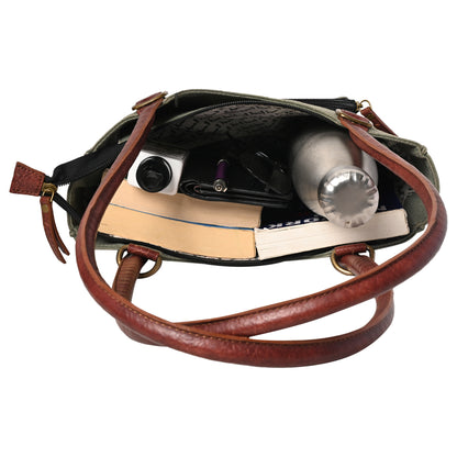 Artaflora – Two in One Convertible Handbag : Agean