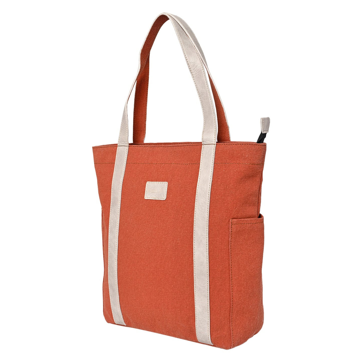 Artaflora – Color Block Hand Bag: Burnt Orange