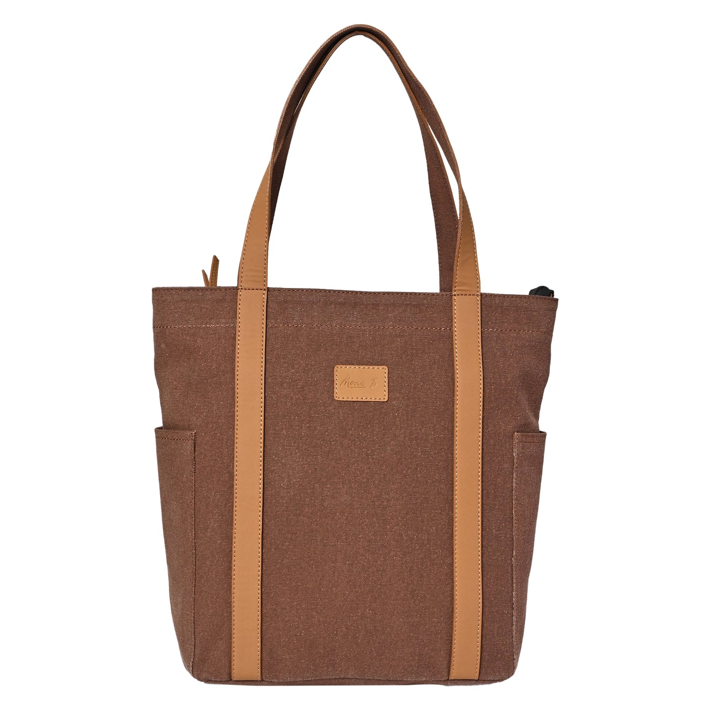 Artaflora – Color Block Handbag: Brown