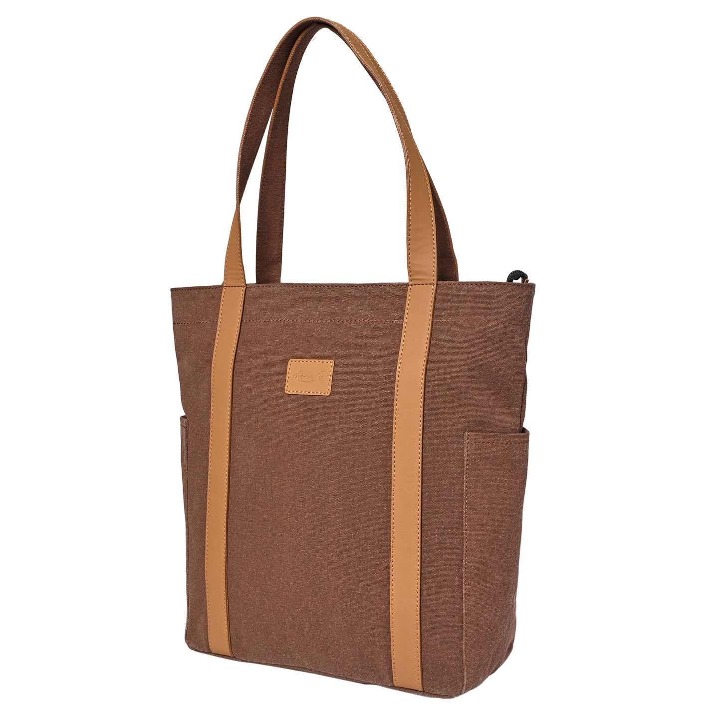 Artaflora – Color Block Handbag: Brown