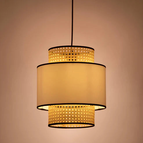 Handcrafted Cane Rattan Pendant Light Idhant