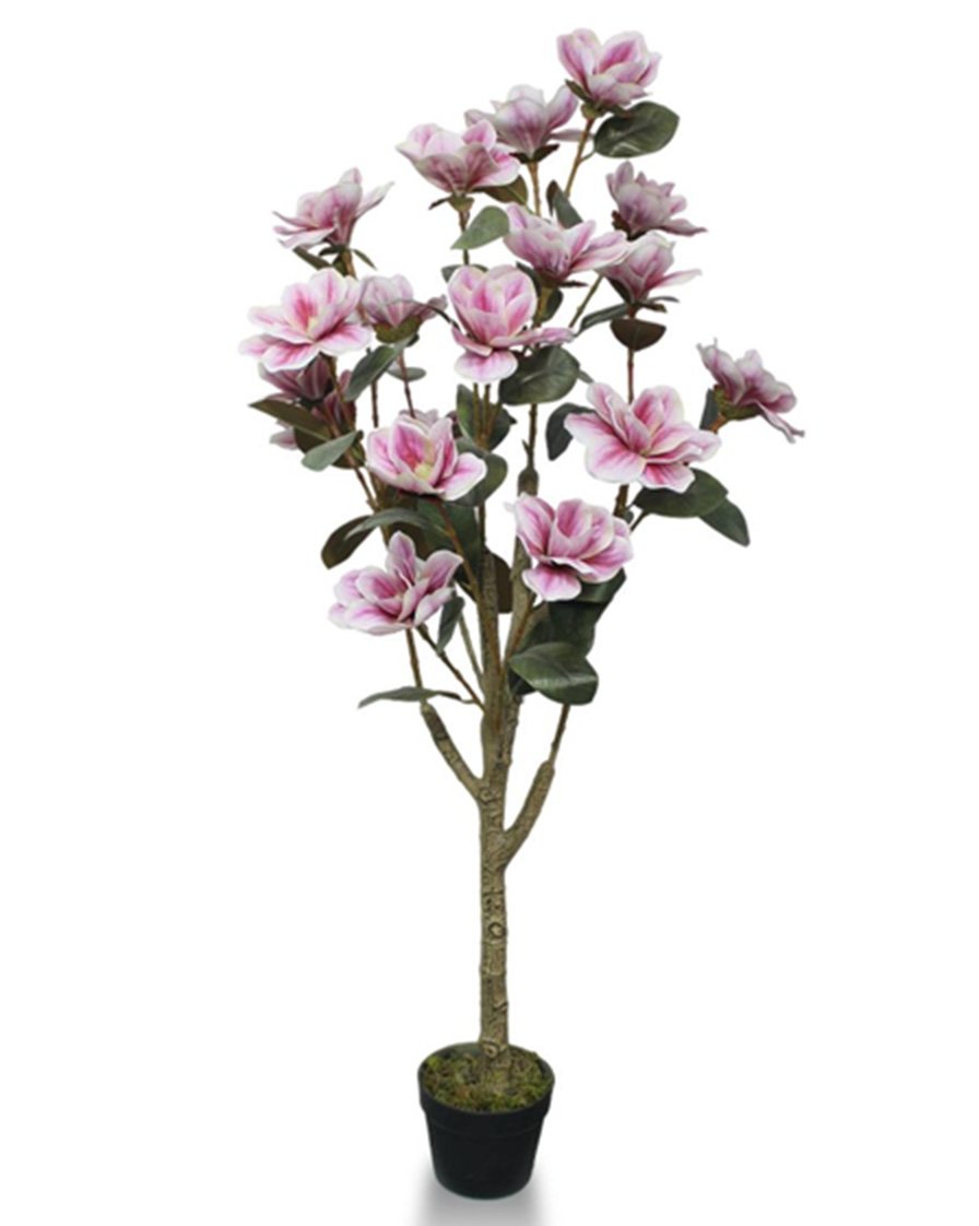 Artificial Magnolia Flower Tree – 51″ Premium Faux Magnolia for Elegant Home And Office Décor