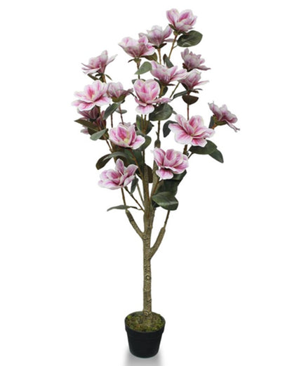 Artificial Magnolia Flower Tree – 51″ Premium Faux Magnolia for Elegant Home And Office Décor