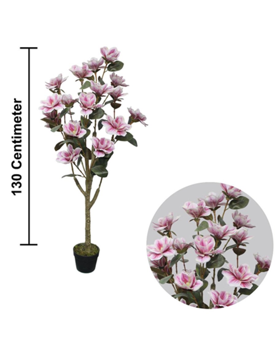 Artificial Magnolia Flower Tree – 51″ Premium Faux Magnolia for Elegant Home And Office Décor