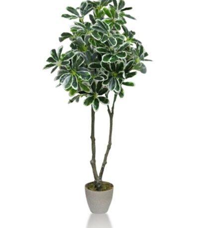 Artificial Umbrella Plant – 39.37-Inch Faux Tropical Decor for Home And Office