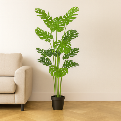 Premium Artificial Monstera Deliciosa Tree 63"